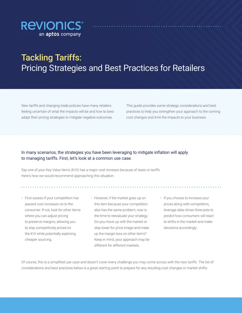 Pricing Strategies for Retailers Facing Tariffs