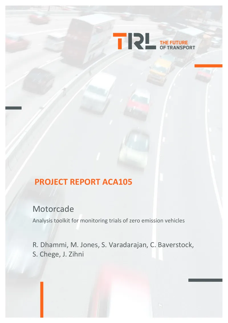 Motorcade Project Report on Zero Emission Vehicles