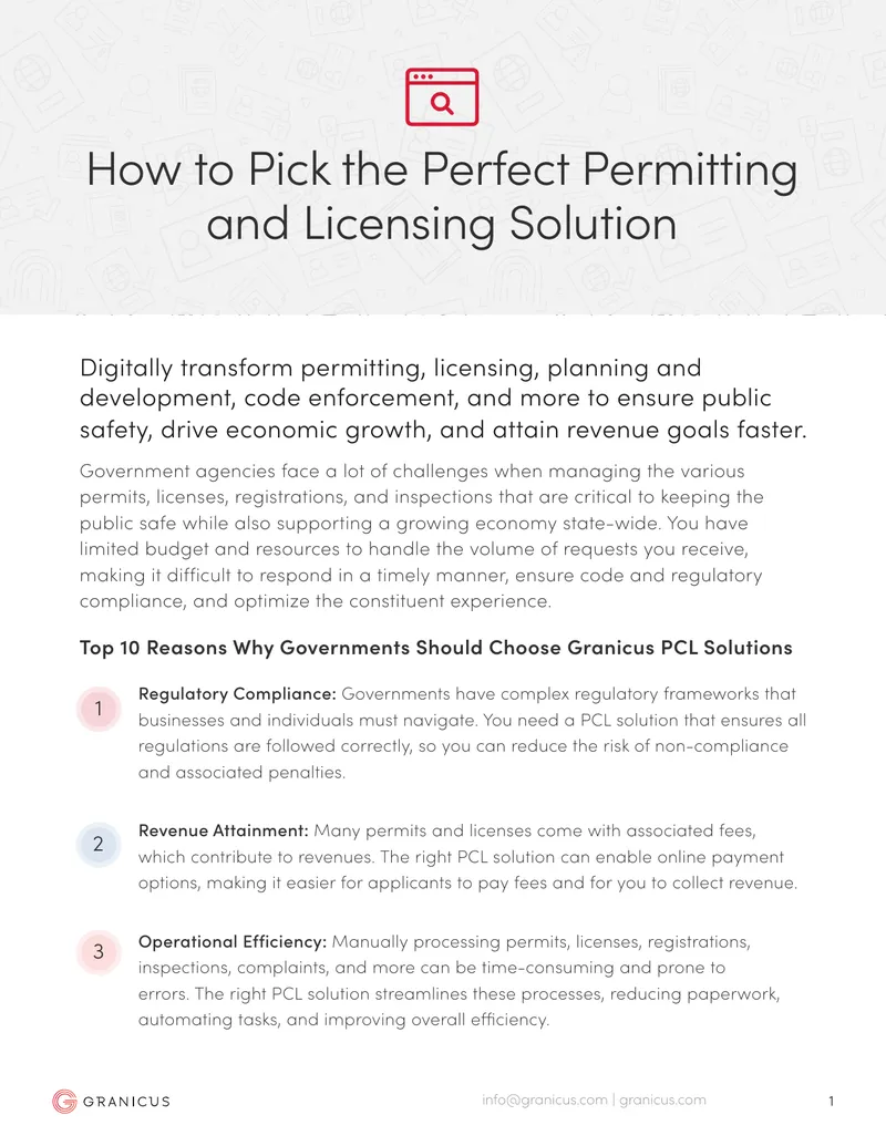 Permitting and Licensing Solutions for Government Agencies