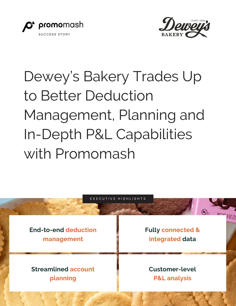 Dewey's Bakery Trade Promotion Management Case Study