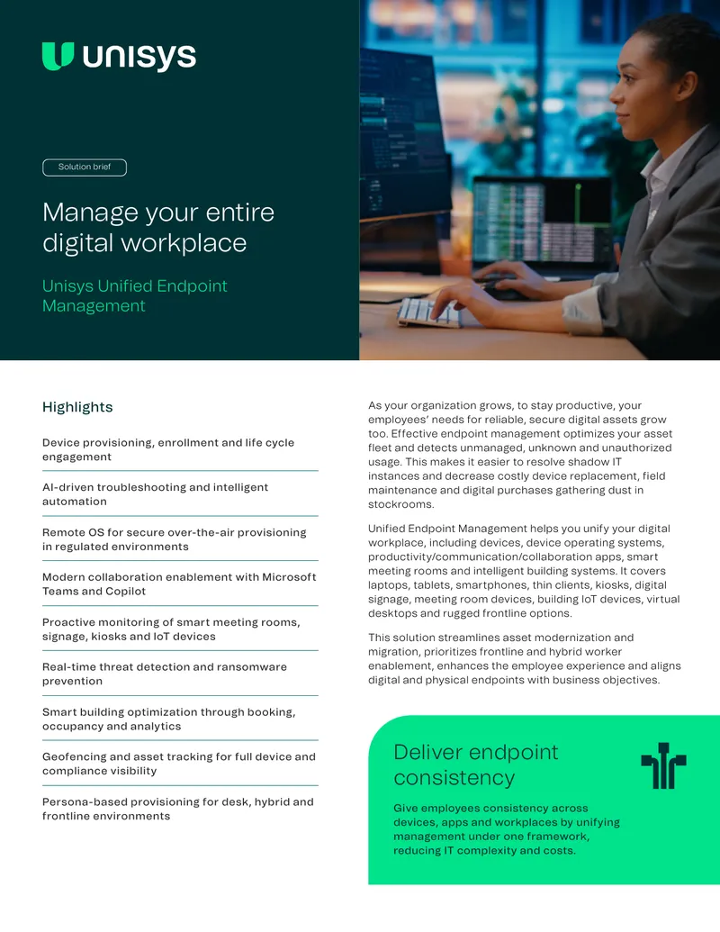 Unified Endpoint Management Solution Brief