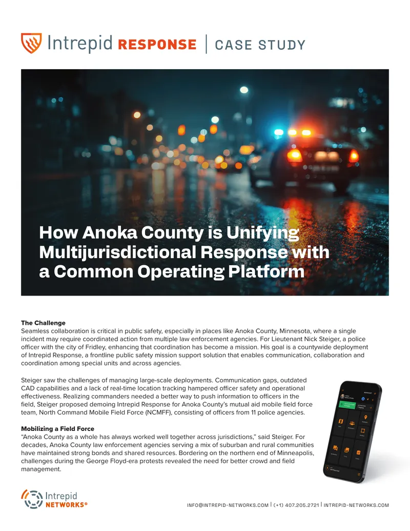 Anoka County Multijurisdictional Response Case Study