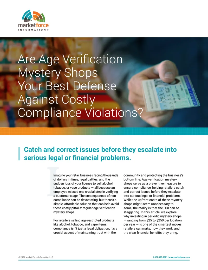 Preventive Age Verification Mystery Shops for Retail Compliance