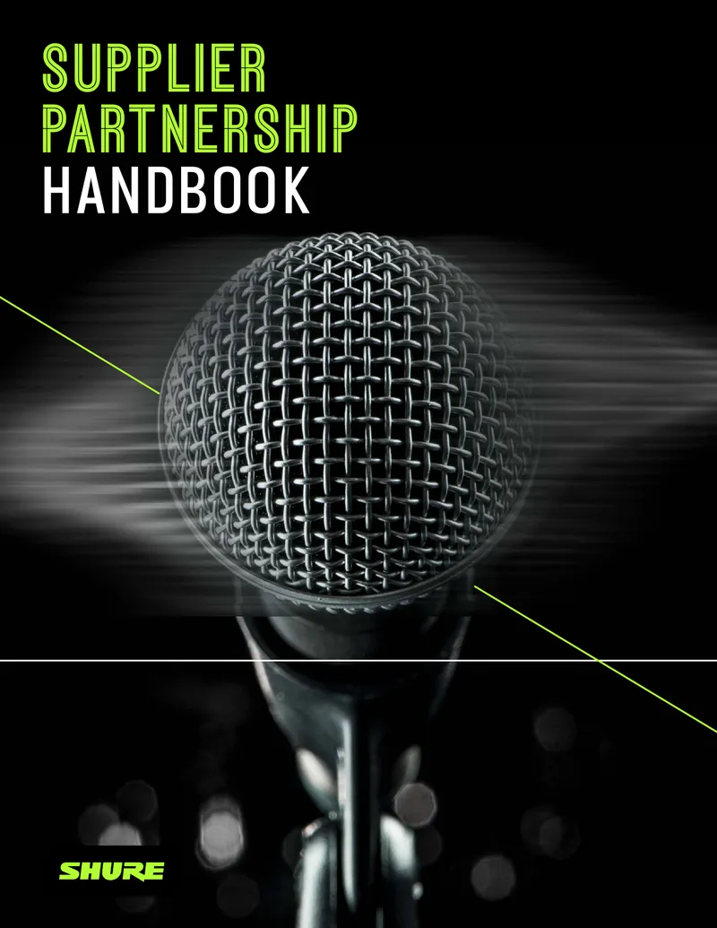 Shure Supplier Partnership Handbook