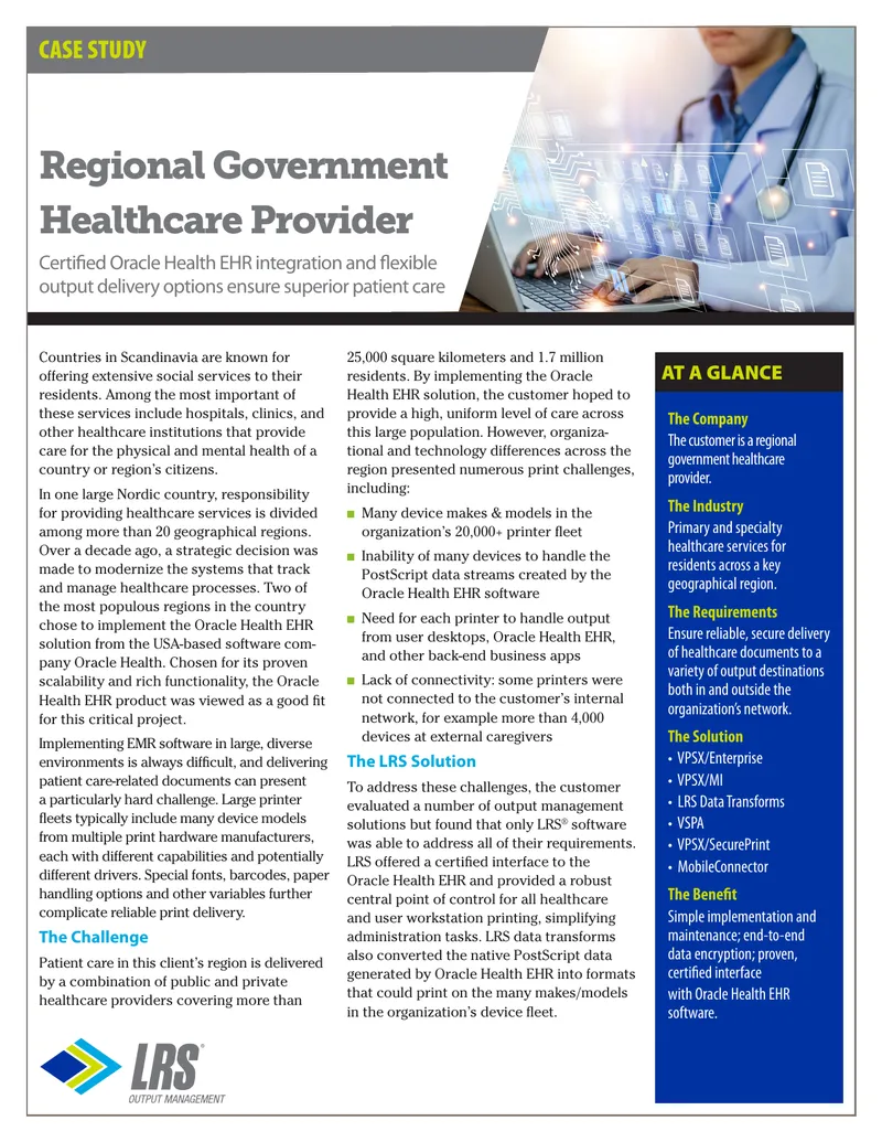 Healthcare Document Delivery Solution Case Study