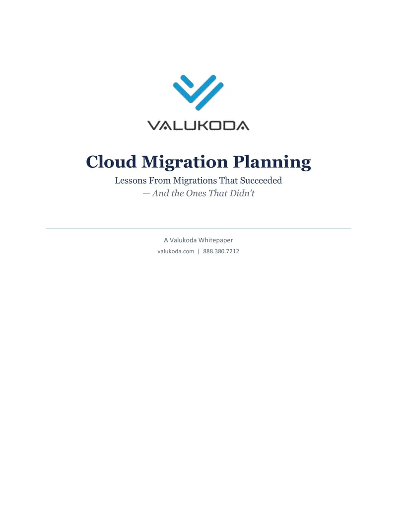 Cloud Migration Planning Lessons and Strategies