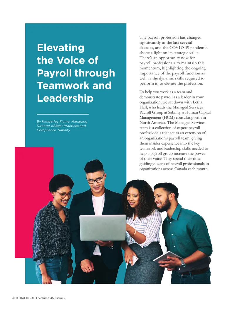 Elevating Payroll Through Teamwork and Leadership
