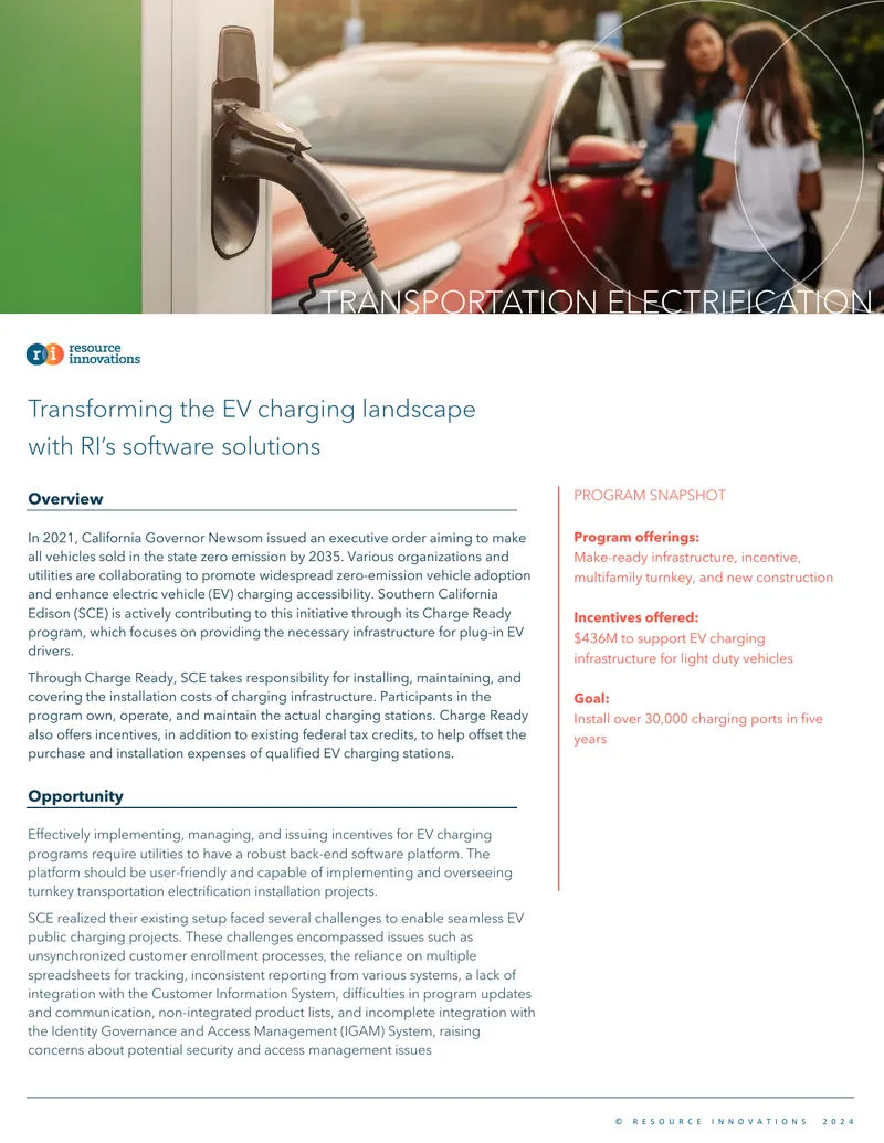 Electric Vehicle Charging Infrastructure Program Overview