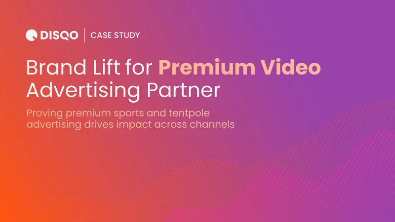 Brand Lift Measurement for Premium Video Advertising
