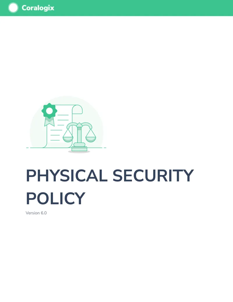 Enterprise Physical Security Policy Framework