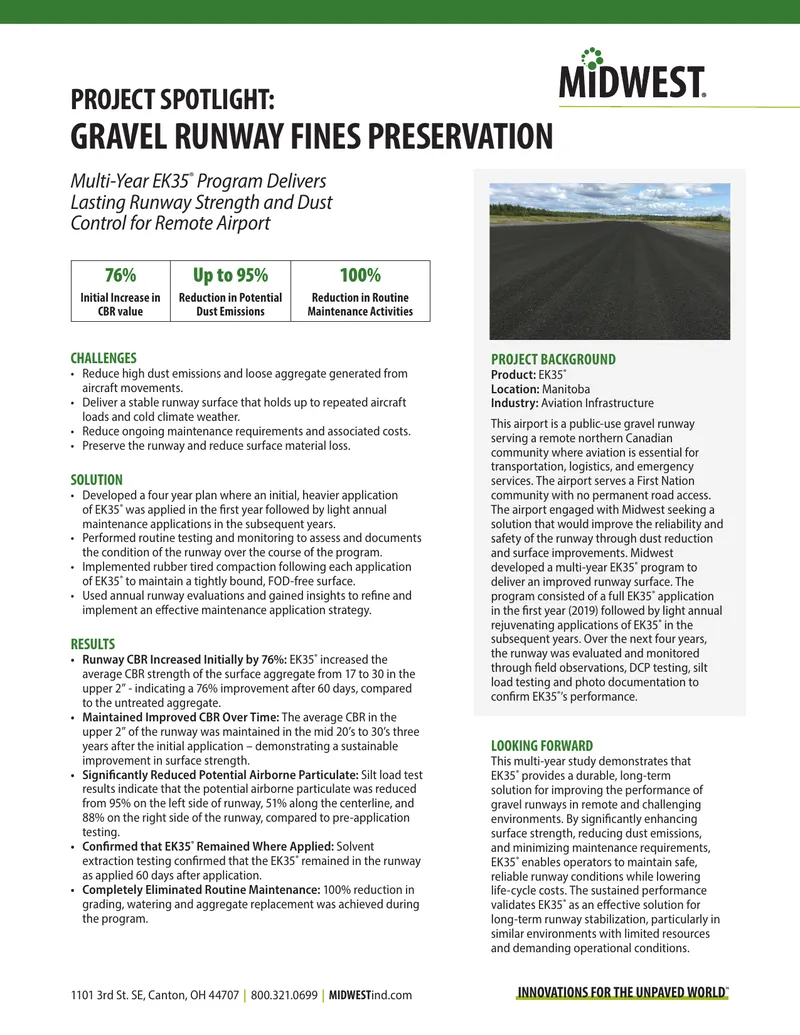 Multi-Year EK35 Program for Gravel Runway Improvement