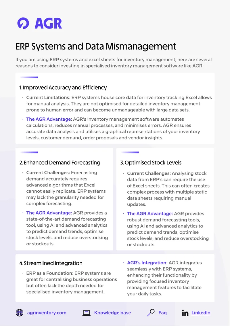 ERP Systems and Inventory Management Software Comparison