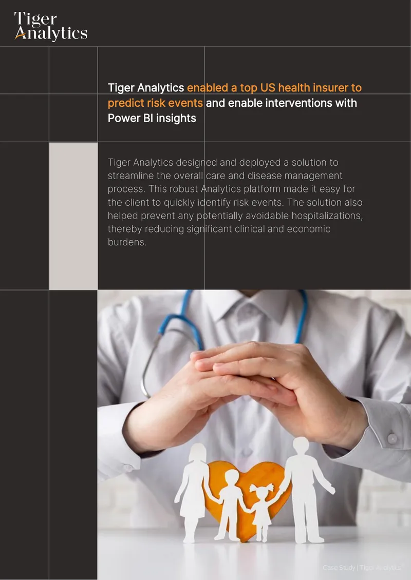 Predictive Risk Management Solution for Health Insurer