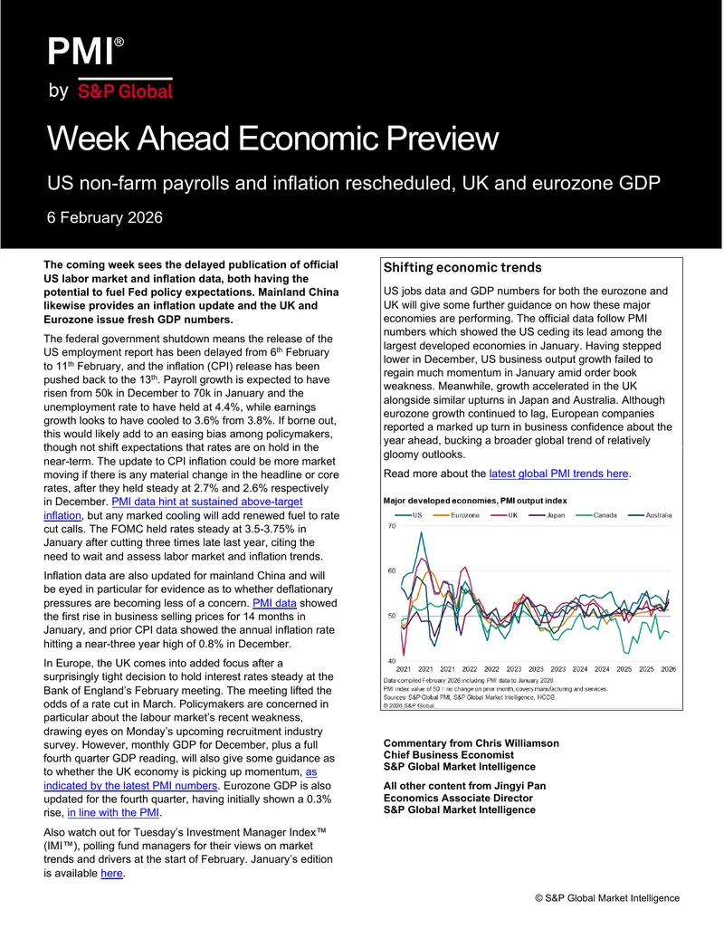 Week Ahead Economic Preview for February 2026