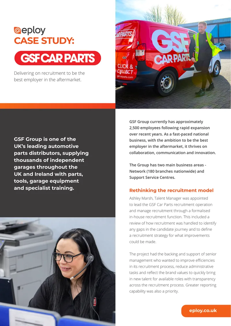 GSF Group Recruitment Process Improvement Case Study