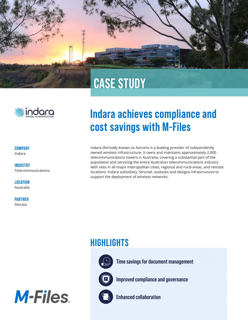 Indara Document Management System Case Study