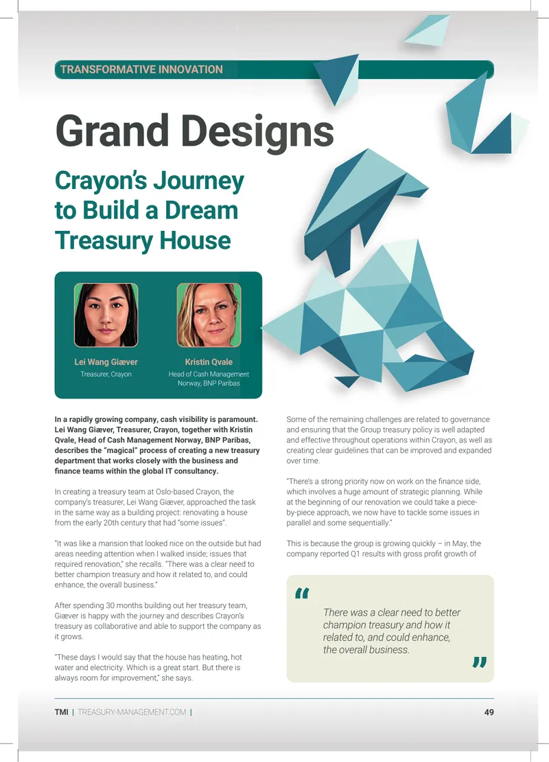 Crayon Case Study on Treasury Innovation