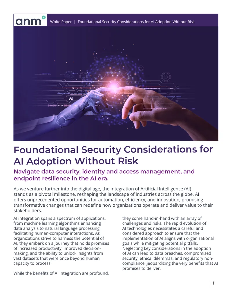 Foundational Security Considerations for AI Adoption