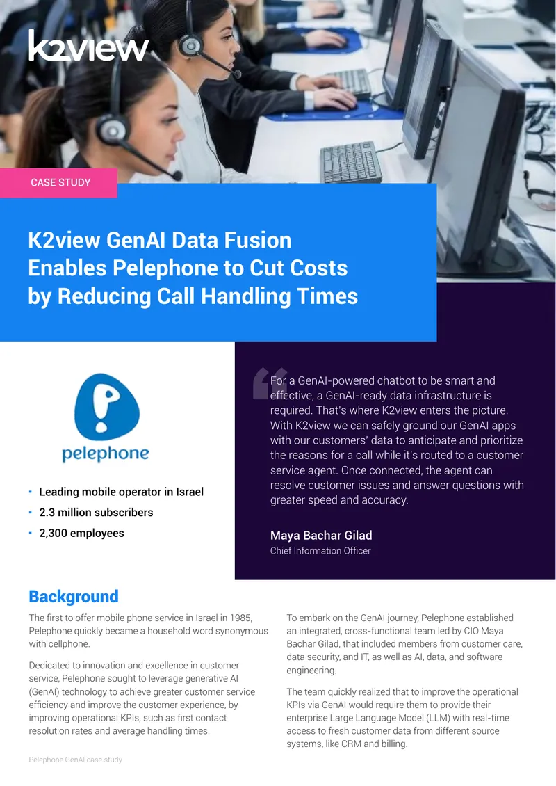 Pelephone GenAI Implementation Case Study