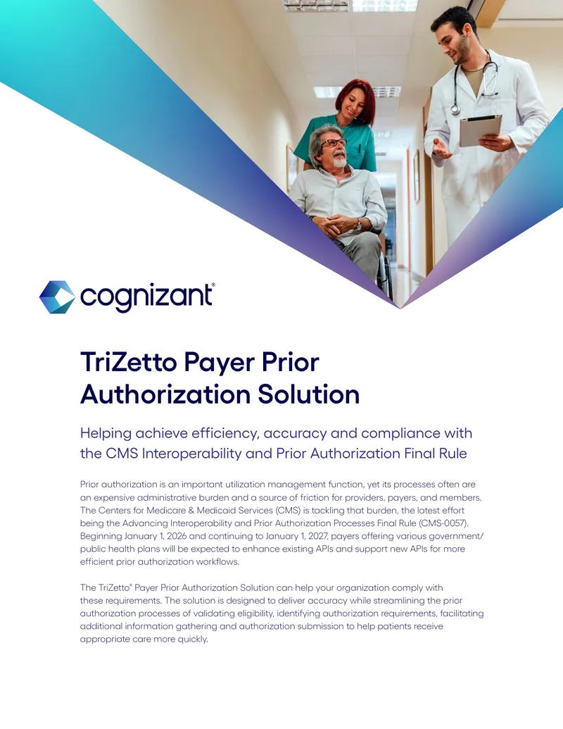 TriZetto Payer Prior Authorization Solution Overview preview page 1