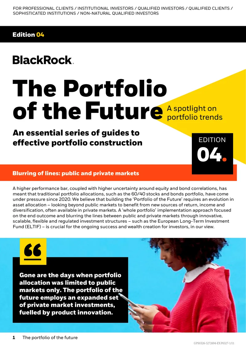 Portfolio Construction for Future Investments