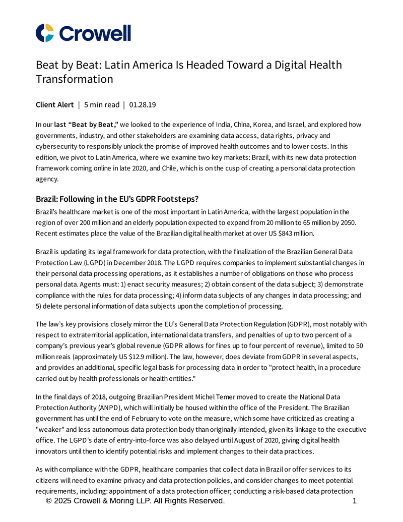 Digital Health Transformation in Latin America