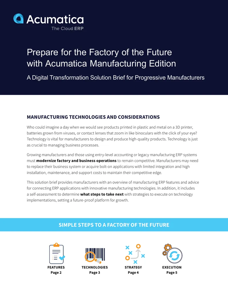 Manufacturing ERP Features and Digital Transformation Strategies