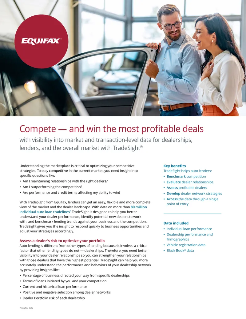 TradeSight Auto Lending Performance Analysis