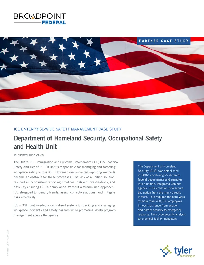 ICE Occupational Safety and Health Management Case Study