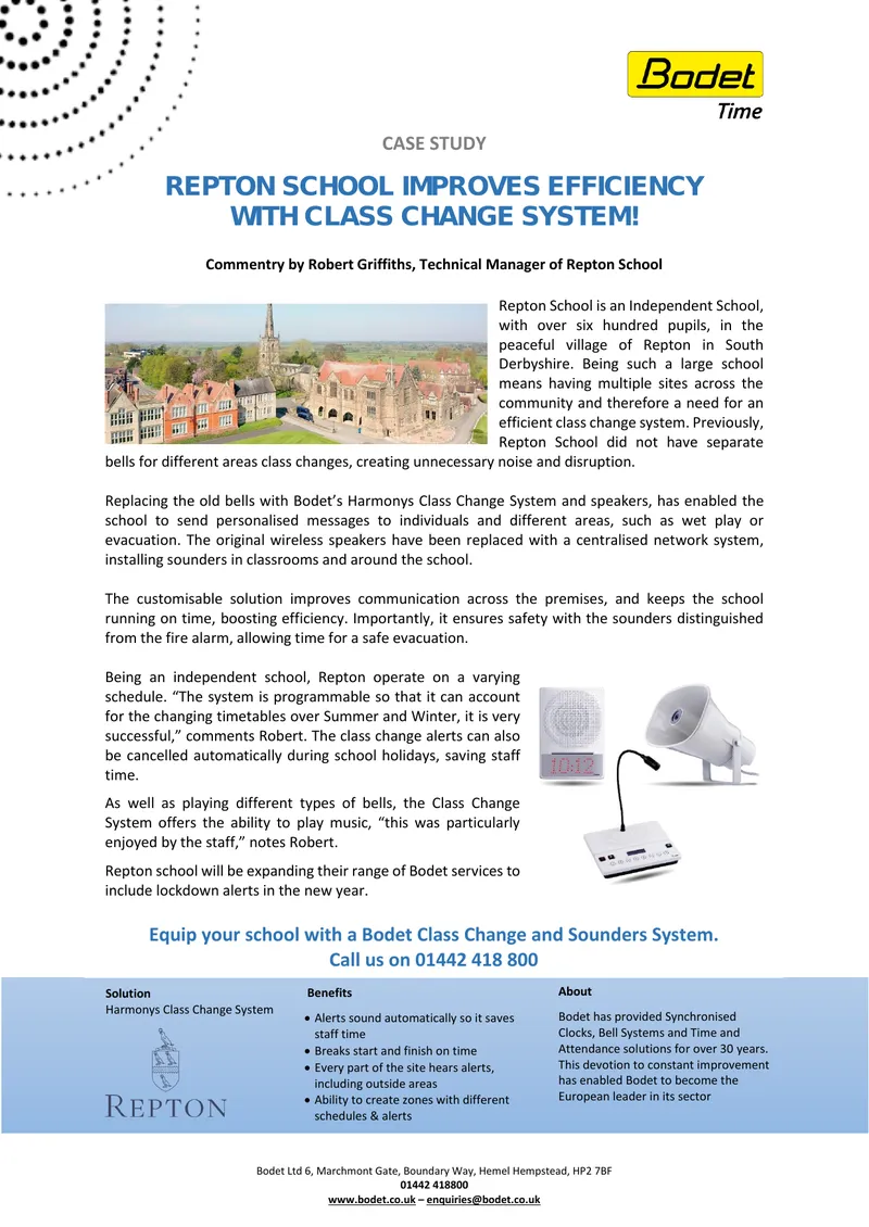 Repton School Class Change System Implementation