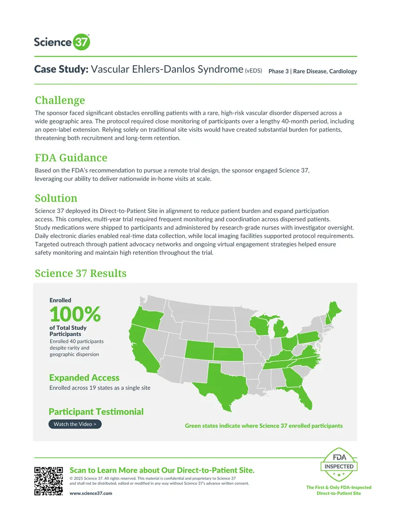 Case Study on Vascular Ehlers-Danlos Syndrome Trial