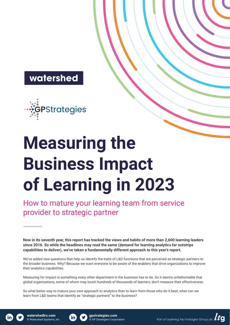 Measuring the Business Impact of Learning in 2023