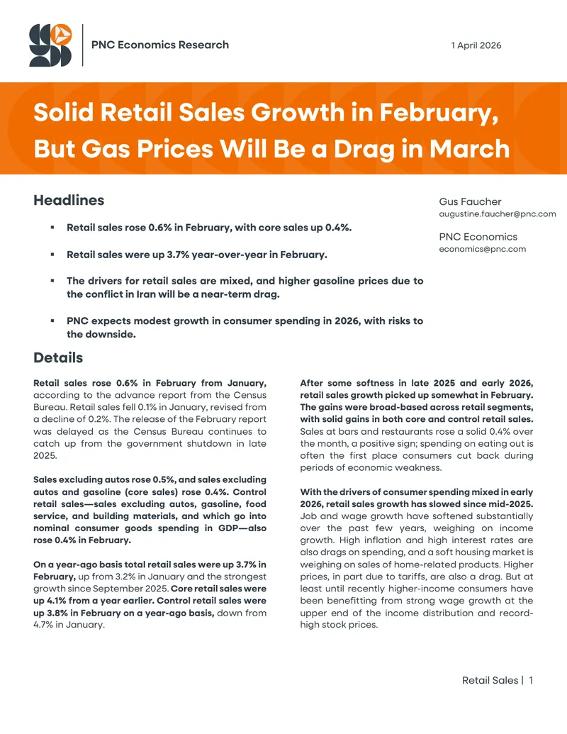 Retail Sales Growth Analysis for February 2026