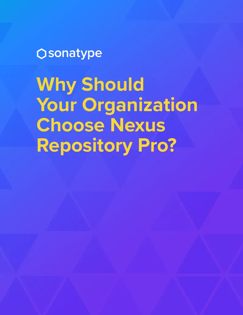Nexus Repository Pro Enterprise Features Overview