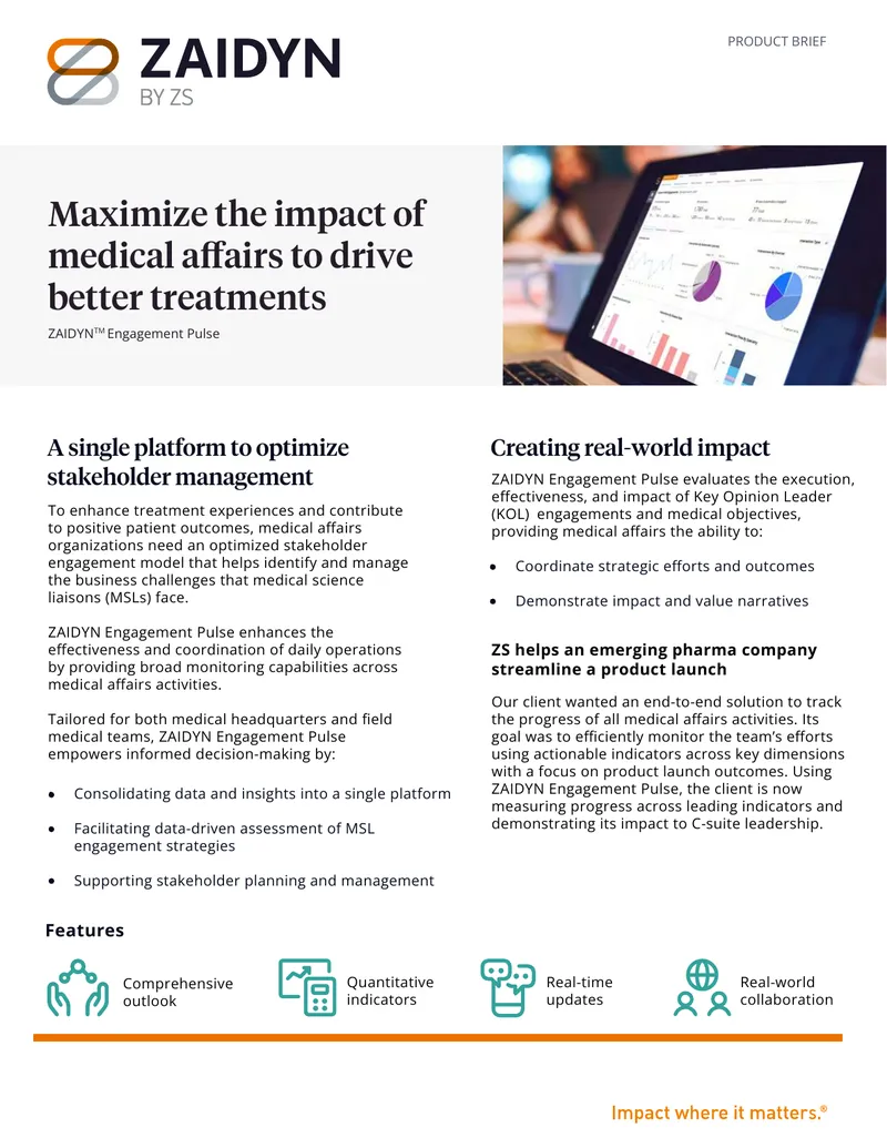 ZAIDYN Engagement Pulse Product Brief