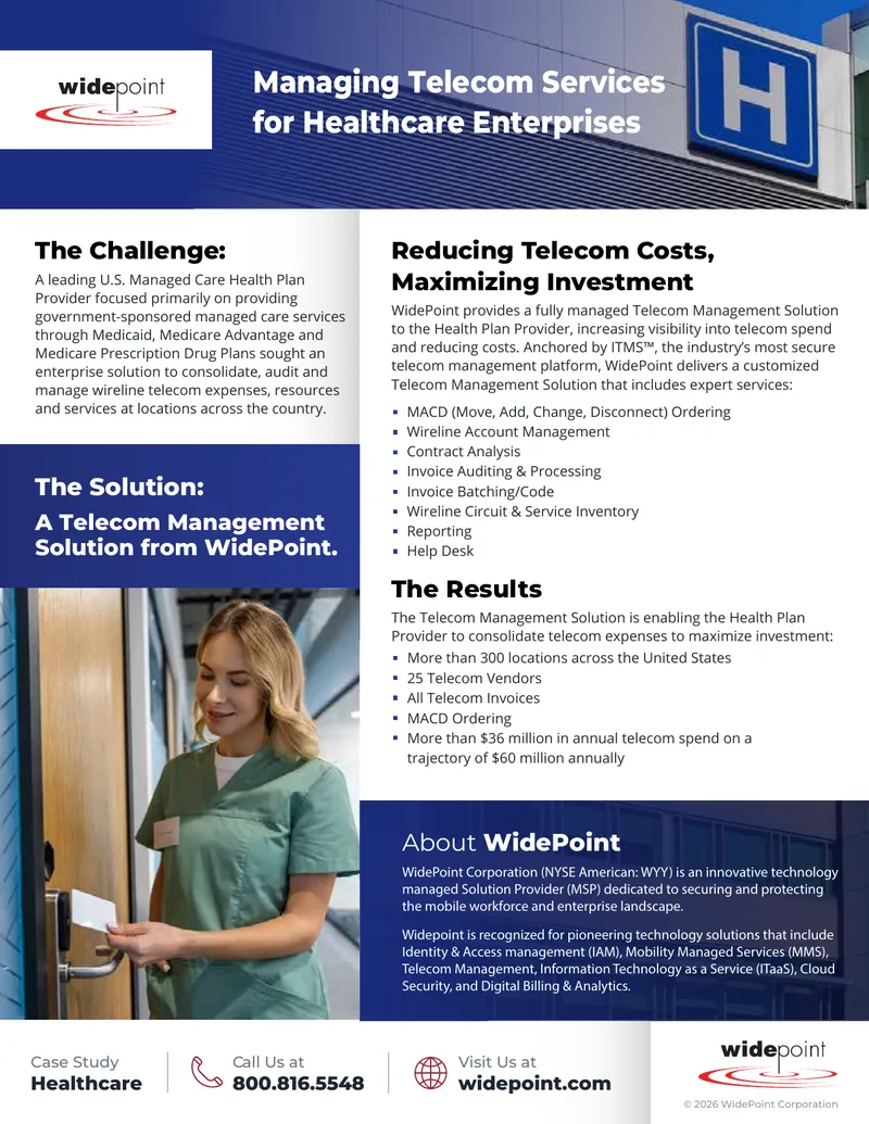 Telecom Management Solutions for Healthcare Enterprises