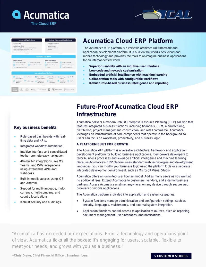 Acumatica Cloud ERP Platform Overview