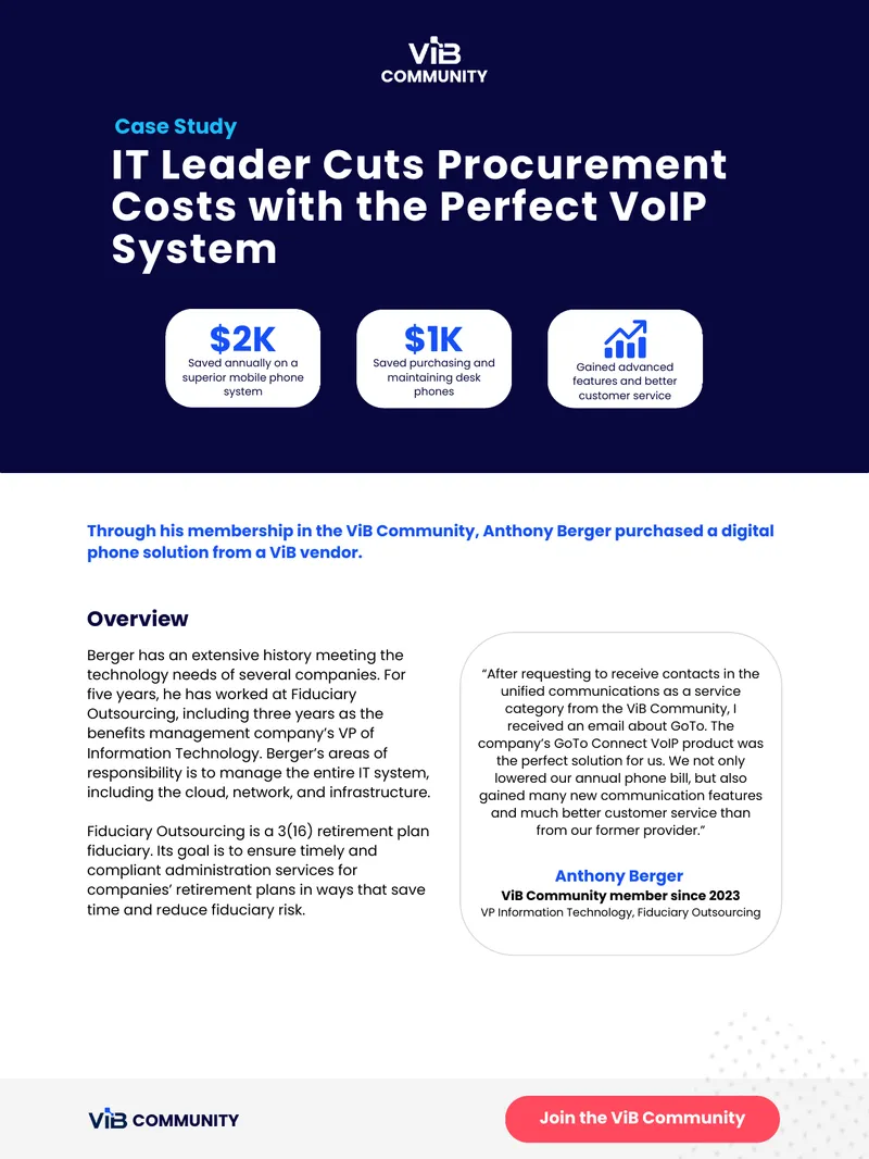 IT Leader Cuts Procurement Costs with VoIP System