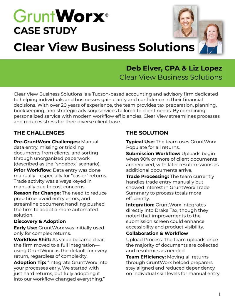 Clear View Business Solutions Case Study