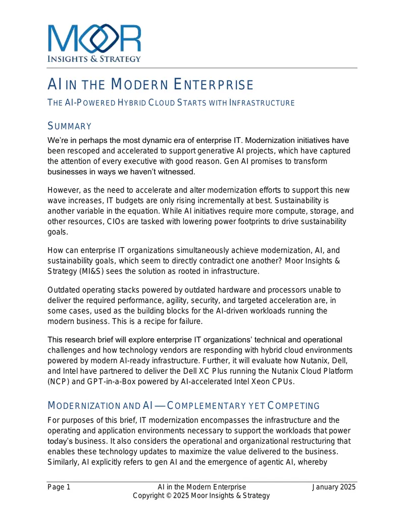 AI-Driven Infrastructure for Modern Enterprises