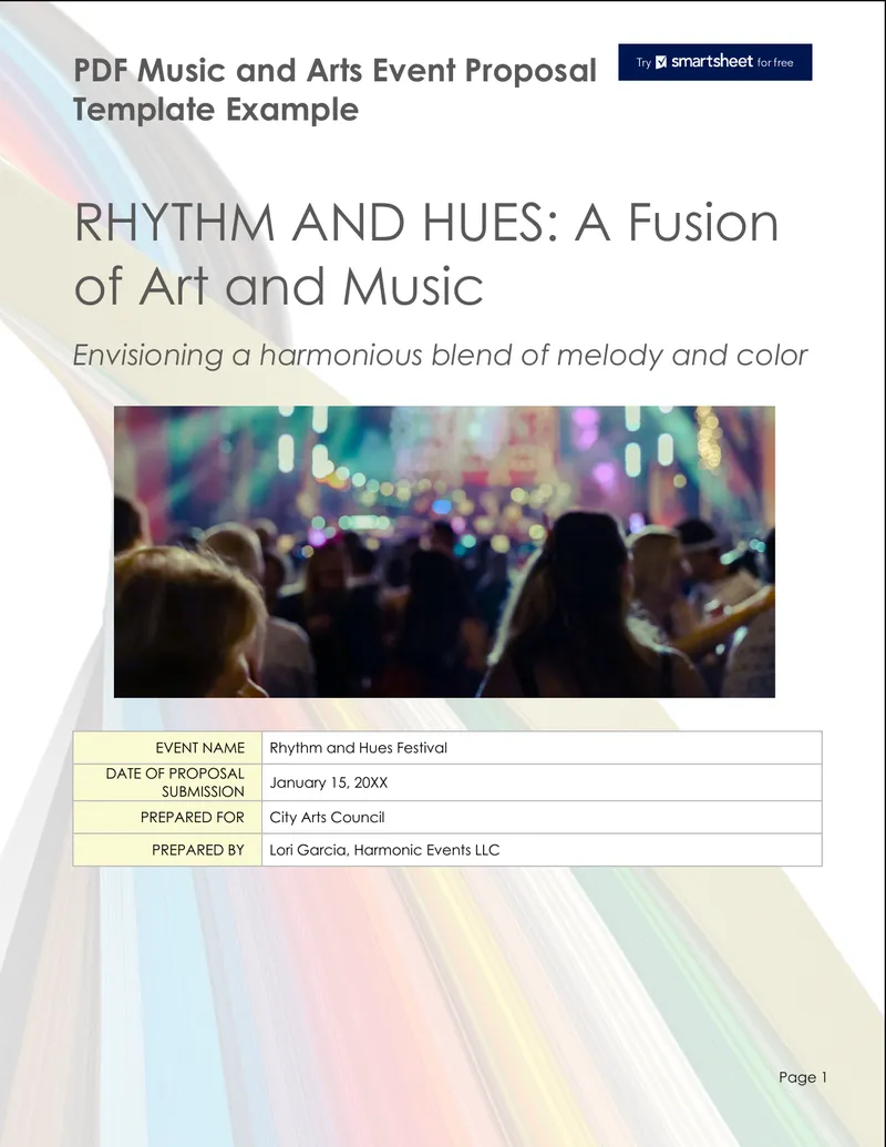 Rhythm and Hues Festival Proposal Template