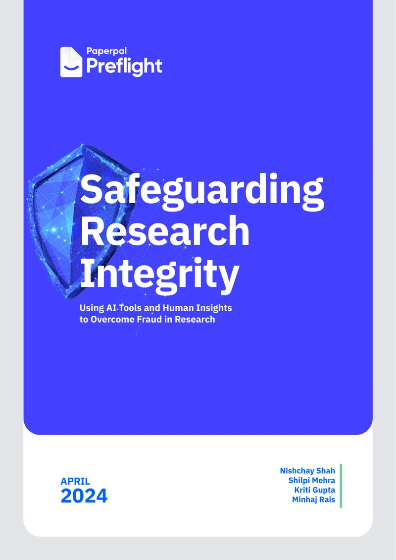 Safeguarding Research Integrity Using AI Tools