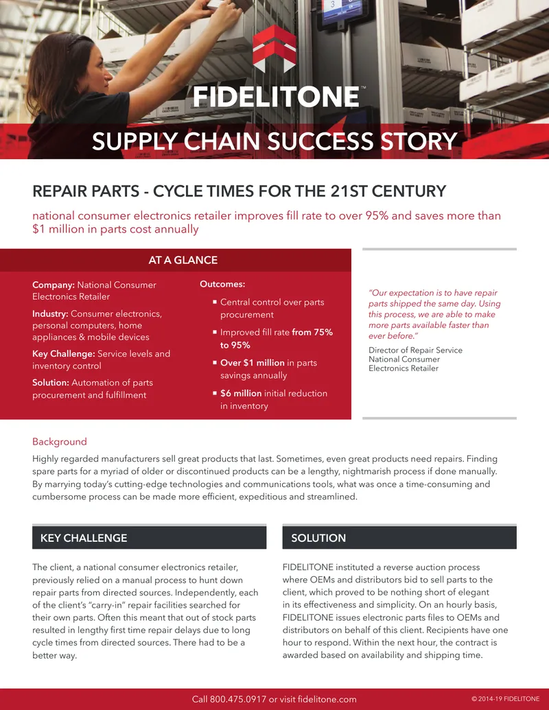 Automation of Parts Procurement and Fulfillment