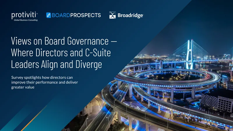 Insights on Board Governance and C-Suite Alignment