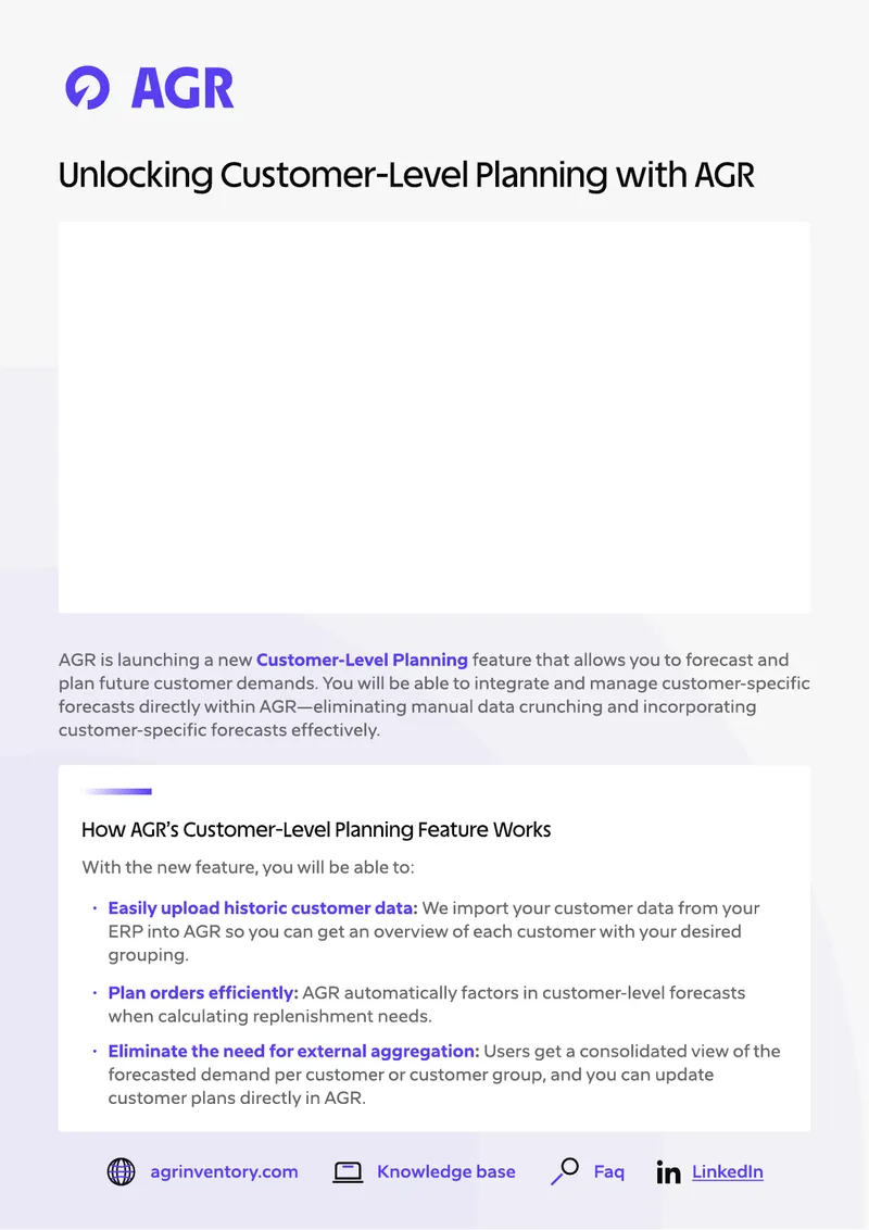 Customer-Level Planning Feature Overview