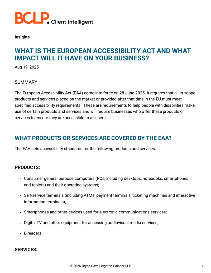 European Accessibility Act Compliance Guide