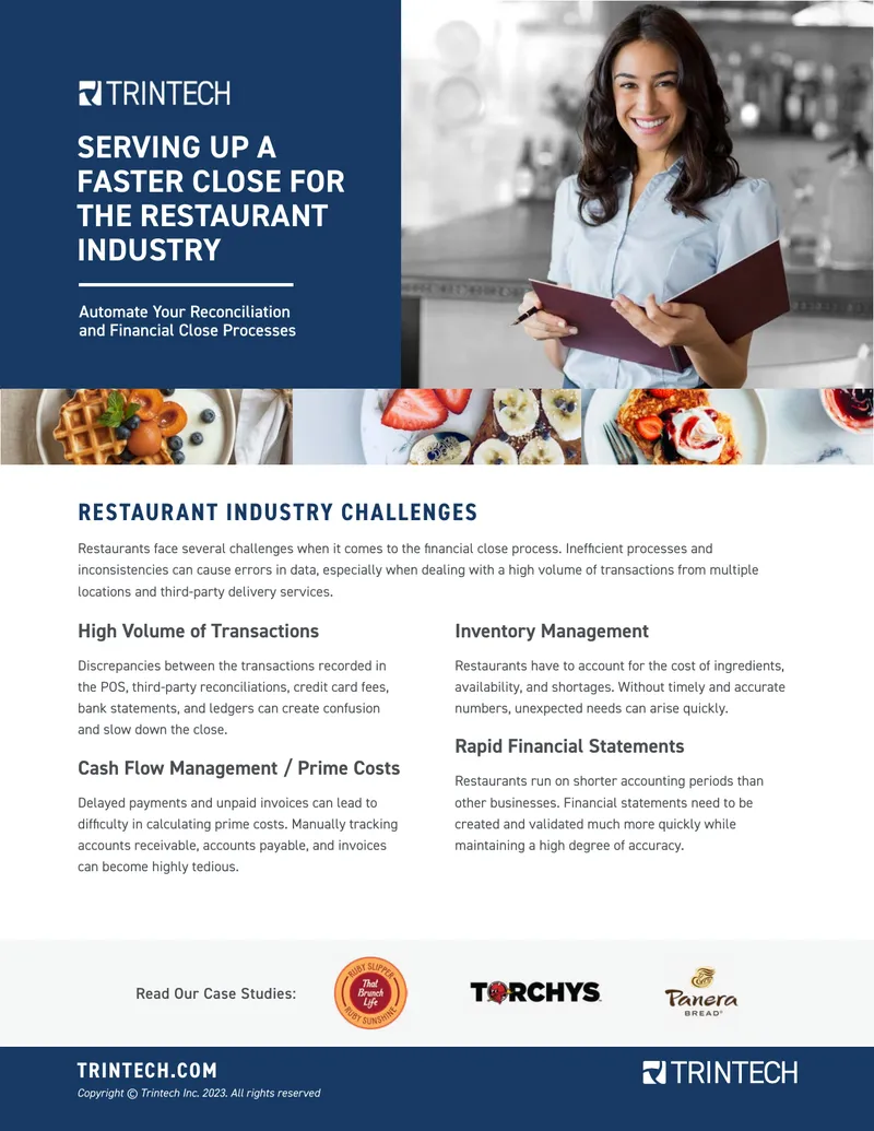Automated Financial Close Solutions for Restaurants