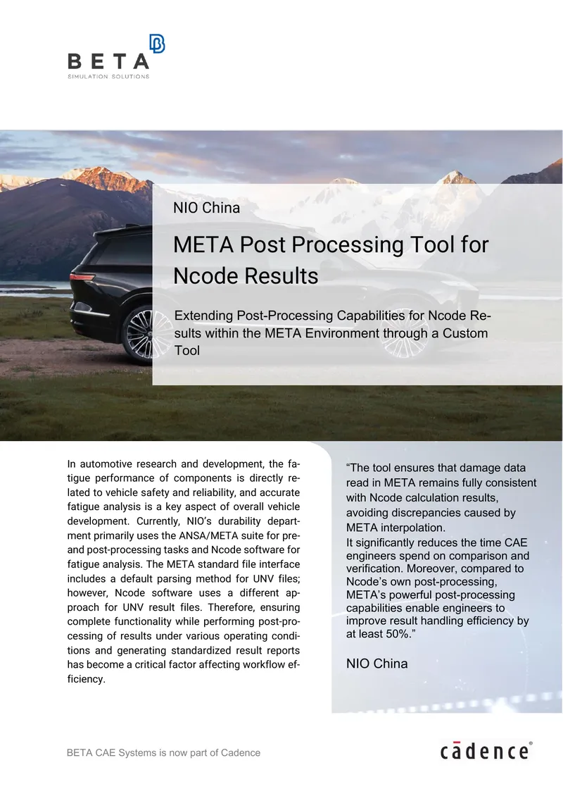 Ncode Result-Reading Tool for META Environment
