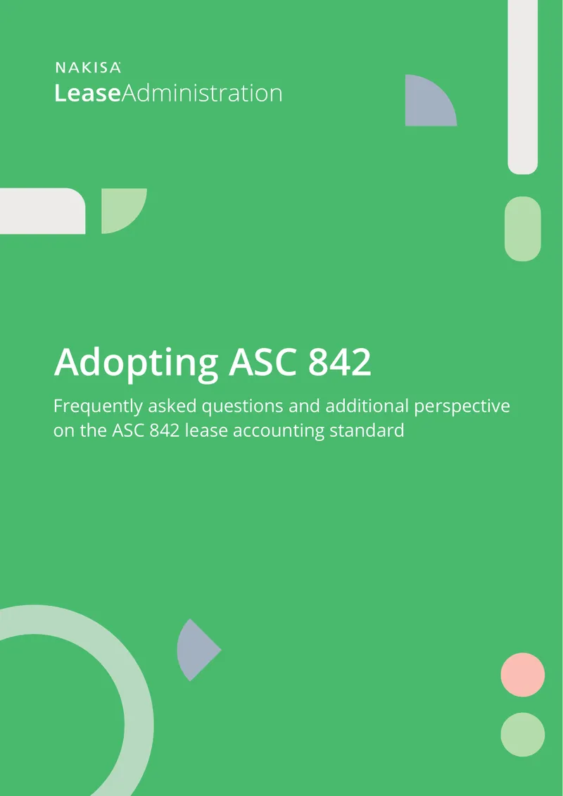 ASC 842 Lease Accounting Standard FAQ Guide preview page 1