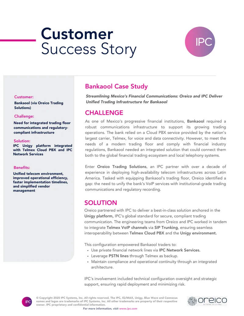 Unified Trading Infrastructure for Bankaool